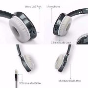 PISEN Bluetooth Headphones Over Ear, LH100 Wireless