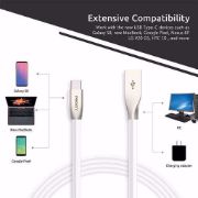 USB Type C Cable-Pisen USB to USB C cable 3ft, Durable flat fast charger cord