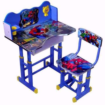 طاولةأطفال-مع-كرسي صور سبيدر مان لون ازرق