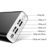 Picture of The 30,000mAh Remax RPP-154 power bank charges 4 devices