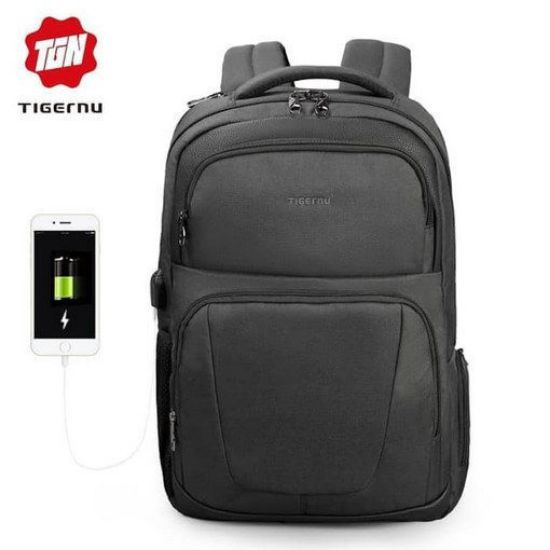 Picture of TIGERNU Splashproof Backpack with Wireless Charging Pocket T-B3511