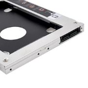 Picture of Aluminum Second HDD Caddy 9.5mm SATA III 3.0 for 2.5" SSD Case Hard Disk Bracket For Notebook CD-ROM