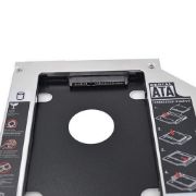 Picture of Aluminum Second HDD Caddy 9.5mm SATA III 3.0 for 2.5" SSD Case Hard Disk Bracket For Notebook CD-ROM