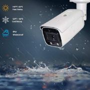 Picture of Hikvision 4MP ColorVu Outdoor Security Camera - OEM DS-2CD2047G1-L 2.8mm Mini Bullet PoE Camera, Full time Color Network Video Surveillance with Micro SD Card Slot, H.265+, IP67 Waterproof, WDR, 3D