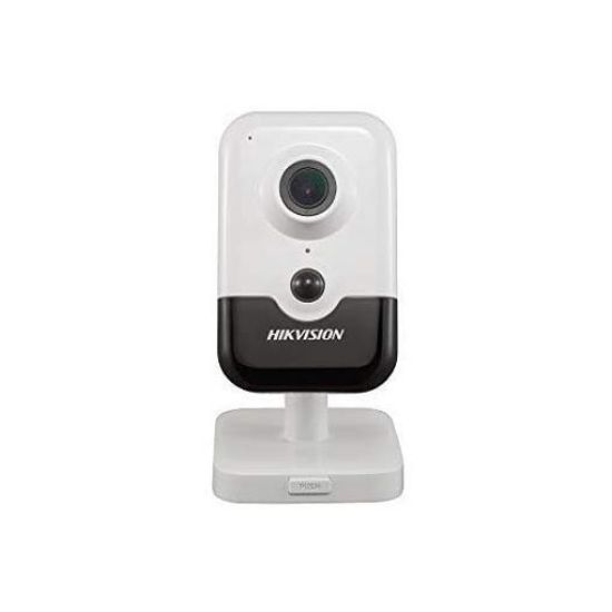 Picture of Hikvision Indoor 4MP DS-2CD2443G0-IW PoE Cube Camera 2.8mm Lens with Build in SD Slot, Wi-Fi, Two Way Audio, English