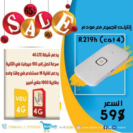 مودم فور جي متنقل شريحة r219h-cat4