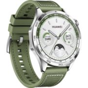 Picture of Huawei Watch GT4, 46mm, Stainless-Steel Body, Composite Strap, Phoinix-B19W – Green