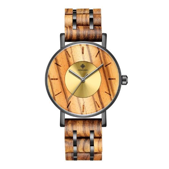 صورة KunHuang Wood Watchساعة كلاسيكية من كونهوانج 