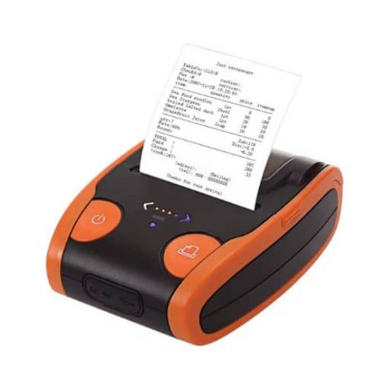 صورة طابعة ورق حرارية 58 مللي متر لاسلكية USB بلوتوث
